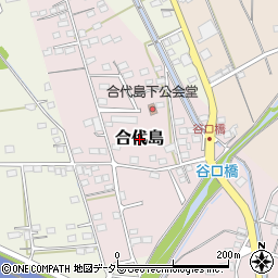 静岡県磐田市合代島周辺の地図