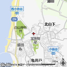 愛知県常滑市小鈴谷梶田93-2周辺の地図
