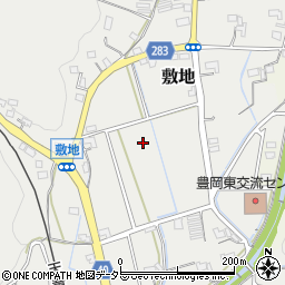 静岡県磐田市敷地周辺の地図