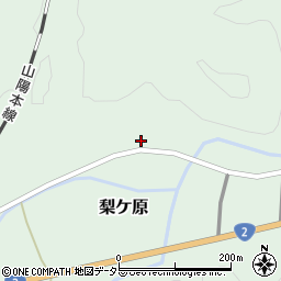 兵庫県赤穂郡上郡町梨ケ原372周辺の地図