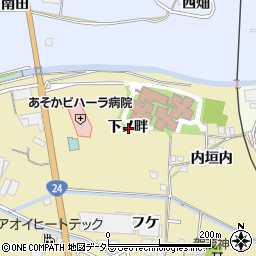 京都府城陽市奈島下ノ畔周辺の地図