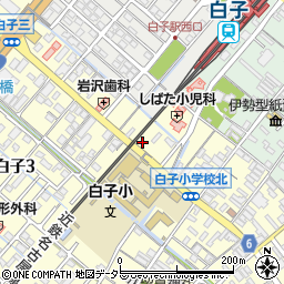 スペースＥＣＯ白子駅前駐車場周辺の地図