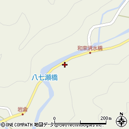 京都府和束町（相楽郡）湯船（岩倉）周辺の地図