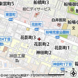 兵庫県姫路市花影町周辺の地図
