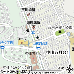 小判寿司中山五月台店周辺の地図