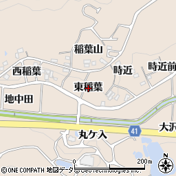 愛知県額田郡幸田町深溝東稲葉周辺の地図