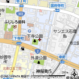 雪印メグミルク　下寺町販売所周辺の地図
