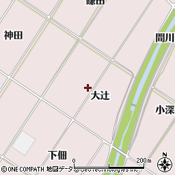 愛知県豊橋市賀茂町大辻周辺の地図