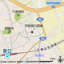 静岡県浜松市浜名区宮口25周辺の地図