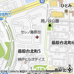 兵庫県神戸市北区藤原台北町5丁目3-5周辺の地図