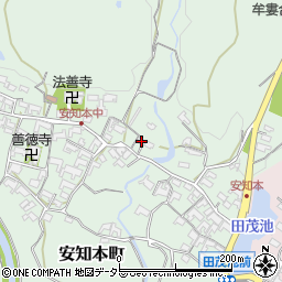 三重県亀山市安知本町611-1周辺の地図