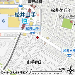 ＧＳパーク松井山手駐車場周辺の地図