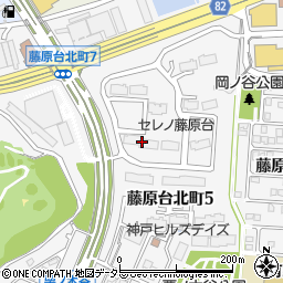 兵庫県神戸市北区藤原台北町5丁目3-10周辺の地図