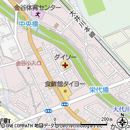 ダイソー金谷栄町店周辺の地図