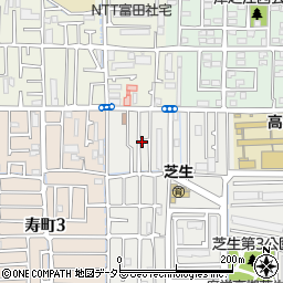 大阪府高槻市芝生町2丁目2周辺の地図