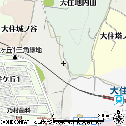 京都府京田辺市大住池ノ谷周辺の地図