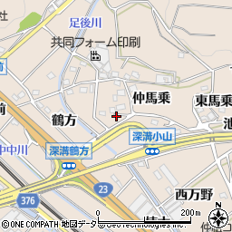 愛知県額田郡幸田町深溝小山周辺の地図