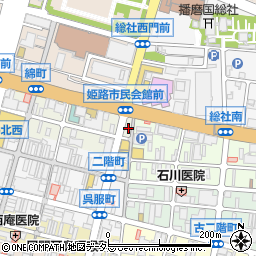 パークンパーク姫路市民会館前第２駐車場周辺の地図