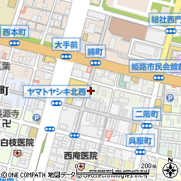 兵庫県姫路市綿町93周辺の地図