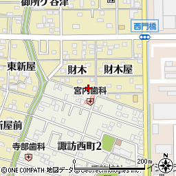 愛知県豊川市市田町財木47-2周辺の地図