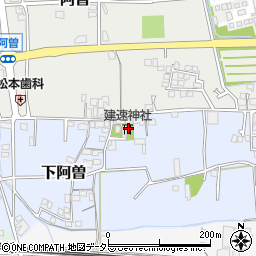 建速神社周辺の地図