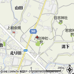 愛知県蒲郡市豊岡町軒山周辺の地図