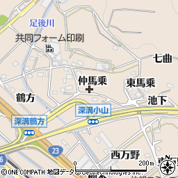 愛知県額田郡幸田町深溝仲馬乗11周辺の地図