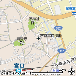 静岡県浜松市浜名区宮口9周辺の地図