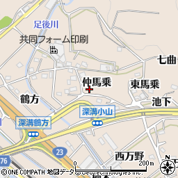 愛知県額田郡幸田町深溝仲馬乗12周辺の地図