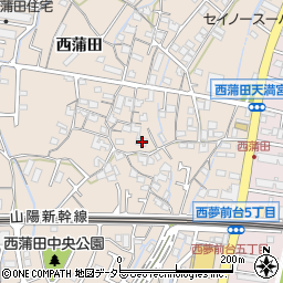 兵庫県姫路市広畑区西蒲田326周辺の地図