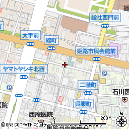 兵庫県姫路市綿町周辺の地図