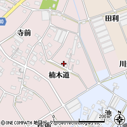 愛知県豊川市麻生田町楠木道8周辺の地図