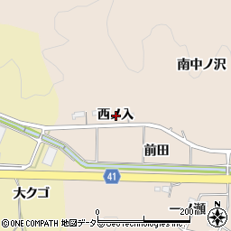 愛知県額田郡幸田町深溝西ノ入周辺の地図