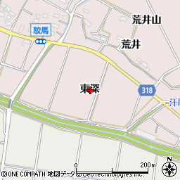 愛知県西尾市吉良町駮馬東深周辺の地図