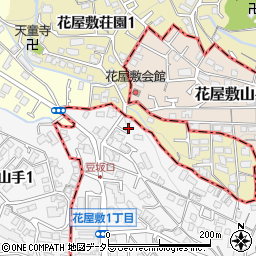 兵庫県川西市花屋敷1丁目33-18周辺の地図