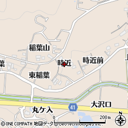 愛知県幸田町（額田郡）深溝（時近）周辺の地図
