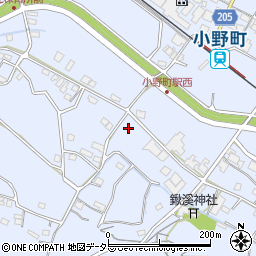 兵庫県小野市下来住町周辺の地図