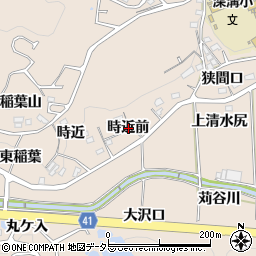 愛知県額田郡幸田町深溝時近前周辺の地図