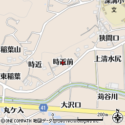 愛知県幸田町（額田郡）深溝（時近前）周辺の地図