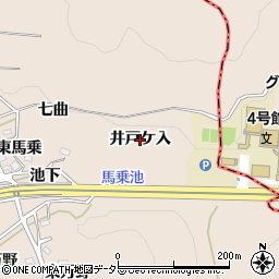 愛知県幸田町（額田郡）深溝（井戸ケ入）周辺の地図
