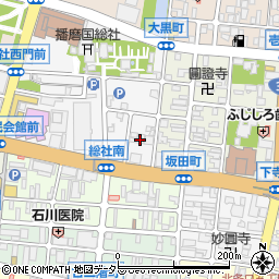 兵庫県姫路市総社本町6周辺の地図