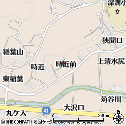 愛知県額田郡幸田町深溝時近前14周辺の地図