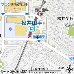 スクール・ワン松井山手教室周辺の地図