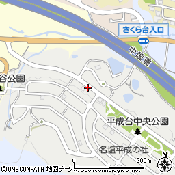 兵庫県西宮市名塩平成台周辺の地図