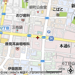 静岡県島田市本通周辺の地図