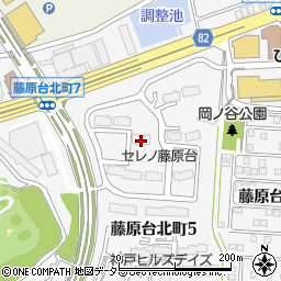 兵庫県神戸市北区藤原台北町5丁目3-6周辺の地図