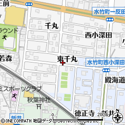 愛知県蒲郡市水竹町東千丸周辺の地図