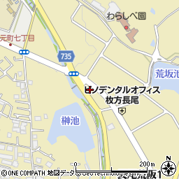 セブンイレブン枚方長尾荒阪２丁目店周辺の地図