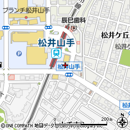 京都信用金庫松井山手支店周辺の地図