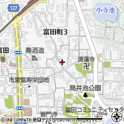 富田コートハウス周辺の地図